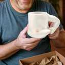 Funny Father's Day Gifts for Dad - Novelty Dad Mug from Daughter Son Wife, Handcrafted Funny Coffee Mug with Father Figure, Unique Birthday Gifts, 12.85 oz