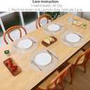 SHACOS Round Braided Placemats Set of 4 Round Table Mats for Dining Tables 15 inch Non Slip Washable Kitchen Table Place Mats Natural Farmhouse Decor (Beige, 4)