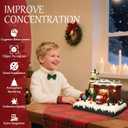 Resin Christmas Village Building, Fire Station with LED Lights & Multiple Music Tracks, Collectible Buildings Decoration with Snow, Indoor Home & Desktop Holiday Gift (10" H x 11" W x 7.5" D)