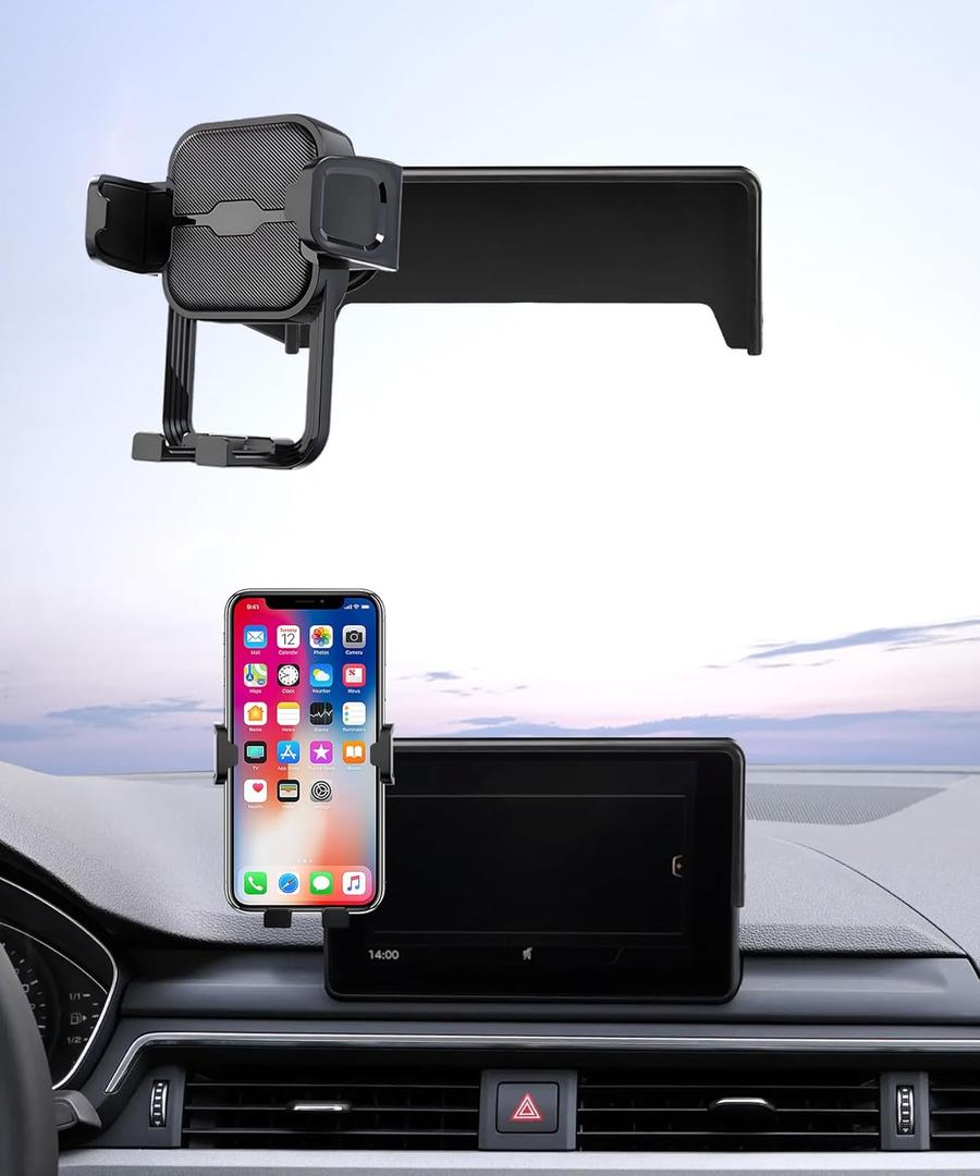 Car Phone Holder for Audi Q5 2018-2020 / A5 2018-2019 / A4/S4 2017-2019, 7" Screen Fixed Clip, Auto Accessories Navigation Bracket, Interior Decoration Mobile Phone Mount, 360 Rotation