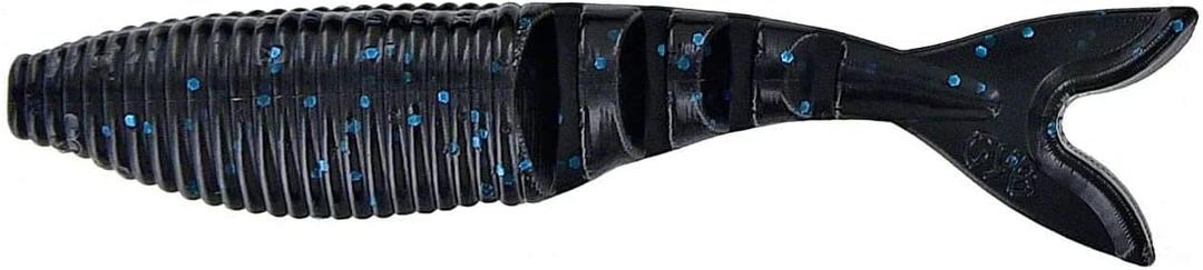 Yamamoto Zako (BLACK W/ LARGE BLUE FLAKE (6 PACK))