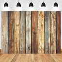 10x8ft Rustic Wood Panel Backdrop Vintage Wooden Photography Background Natural Aged Planks Banner Decoration Wedding Party Portrait Photo Booth Prop