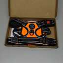 PHOEPET No Pull Dog Harness Medium Reflective Front Clip Vest with Handle,Adjustable 2 Metal Rings 3 Buckles,[Easy to Put on & Take Off](M, Orange)