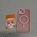 CANSHN Magnetic for iPhone 14 Case, Upgraded [Full Camera Protection] [Compatible with Magsafe] [Translucent Matte] Shockproof Protective Phone Case for iPhone 14 6.1" - Pink