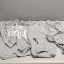 PRETTYGARDEN Women Fall 2 Piece Lounge Outfit Long Sleeve Tops High Waisted Jogger Pants Set Spring Travel Clothes Tracksuit (Large, Patterned-grey)