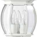 Nuvo 3 Light - 21 in. Post Lantern - Clear Beveled Glass