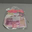 Pink Birthday Decorations with Pearl White Light Pearl Metallic Pink Foil Balloons Fringe Curtain Banner for Happy Birthday Decorations for Women