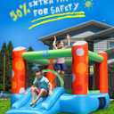ACTION AIR Bounce House, Inflatable Bounce House with Air Blower, Bouncy Castle with Durable Sewn and Extra Thick, Family Backyard Jump House, Great Gift for Kids
