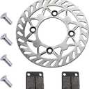 PRO BAT 190mm/7.48'' Front Brake Disc Disk Rotor with Brake Pad for 110cc 125cc 150cc PIT PRO Trail Quad Dirt Bike ATV Buggy