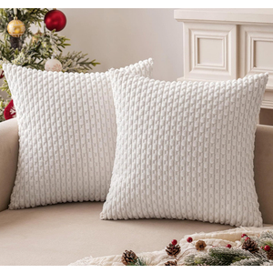 MIULEE Pack of 1 Decorative Throw Pillow Cover 26x26 Inch Soft Boho Striped Textured Corduroy Pillow Covers Spring Modern Farmhouse Home Decor for Couch Bed Sofa Living Room Sage 