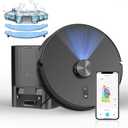 Robot Vacuum and Mop Combo with Self-Emptying Station (60-Day), LiDAR Navigation Robotic Vacuum Cleaner, 5000Pa Suction, 180-Min Runtime, App/Wi-Fi/Alexa Control, for Pet Hair, Carpets & Hard Floors 1