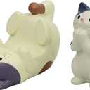 Cat-Shaped Phone Stand and Eyeglass Frames Animal Resin Gifts for Cat Lovers, Home & Office Fashion Accessories(White)