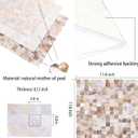 Peel and Stick Backsplash Mother of Pearl Tile, Yew & Tulip Self-Adhesive Natural Nacre Shell Seamless 12x12 Mosaic for Kitchen Backsplash Home Decor (Natural White, 1 Sheet/Box, 1 sq.ft.)