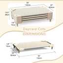 Daycare cots,Stackable Preschool Cot for Kids (Light Beige 2Pack), Standard