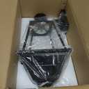 22.5" Large Outdoor Solar Post Light, Dusk to Dawn Solar Lamp Post Light, Black Lamp Posts Light Fixture with Pier Mount Base, Waterproof Outdoor Pole Lights for Yard Garage Porch Patio, 1Pack