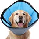 ipetstation Dog Cone Collar for Dogs After Surgery Extra Long, Adjustable Comfy Dog Elizabethan Pet Collar Cone for Large Dogs Anti-Lick Protective Wound