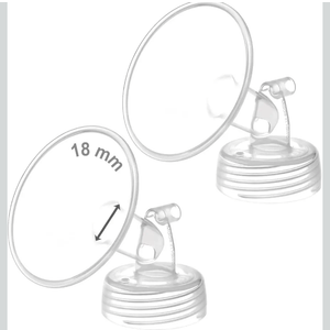 Maymom 18mm Wide Neck Pump Part Compatible with Spectra S1/S2 Pumps; Incl Wide Mouth Flange; Not Original Spectra Flange; Replaces Shield; Compatible with Motif Luna Pumps