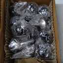 Ceramic Cabinet Knobs Black - Decorative Antique Drawer Pulls 12 Pack: Add Vintage Touch to Kitchen, Bedroom and Farmhouse - Boho Cabinet Knobs