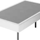14 Inch Box Spring with Sturdy Leg Support, Metal Heavy Duty Mattress Foundation, Easy Clean Fabric Cover, Noise Free, Easy Assembly (Twin)