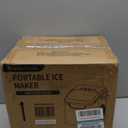 Antarctic Star Countertop Ice Maker Machine, 8 Ice Cubes in 6 mins, 26lb/Day Ice with 2 Sizes- Portable Mini, Energy Saving & Basket/Scoop for Home/Party/Travel/Camping/Bar, Dark Black