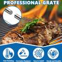 SafBbcue 97888 Grill Grates for Monument Grill 24633 13892 17842 24367 35633 41847NG Grill Replacement Parts, Stainless Steel Cooking Grids for Monument 35633R 35633B D405 D425 4-Burner Accessories