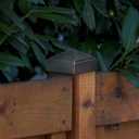 Pelopy 8 Pcs 2" x 2" Black Aluminum Pyramid Post Caps for Wooden or Metal Fence Posts, Weatherproof Decorative Pyramid Covers for Decks, Mailboxes, and Corridors