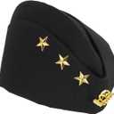 Holibanna Ship-Shaped Military Hat Navy Cap for Women Russian Style Beret 11.22X5.39In Sailor Dance Performance Accessory