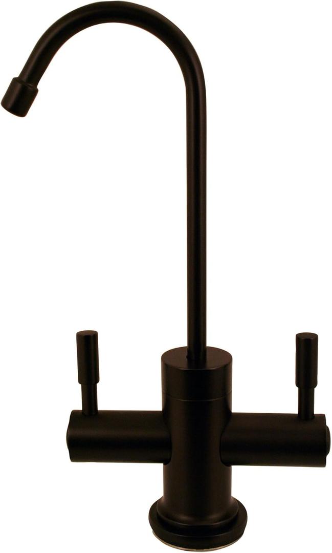 Westbrass Contemporary Two Handle Instant Hot/Cold Water Dispenser Faucet, Oil Rubbed Bronze, D2051-12