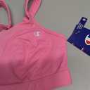 Champion Women's Sports Bra, High-Impact, Maximum Support, Breathable, Moisture-Wicking Fabric (Pink, S)