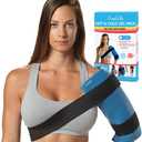 ComfiLife Ice Packs for Injuries  Reusable Hot and Cold Pack with Wrap  Soft Gel Ice Packs for Back, Shoulder, Hip, Knee, Elbow, Joint Pain Relief  Heat & Cold Therapy (Large (Pack of 1))