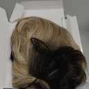 JOLNVCA Long Wavy Wig Ombre Blonde Wig with Bangs for Women Lace Hairline Synthetic Heat Resistant Fiber Middle Part Natural Looking Daily Cosplay Party 26 inch