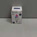 Lightinginside E12 Smart Light Bulbs 60W Equiv., Work with Alexa/Google Home/Smart Life, 500LM 6W RGBCW Candle Candelabra LED Light Bulbs, No Hub Required, 2.4G WiFi Bluetooth Bulb, ETL Listed, 4PCS (Multicolor)