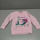 Girls Cotton Crewneck Sweatshirt Size 2-10 Years Toddler Girls Kid Graphic Shirts (Pink) 4T