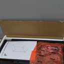 Simple Trending C Shaped End Table for Couch, Small Side Table TV Tray Table with Metal Frame for Living Room, Bedroom, Rustic Brown