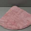 Christmas Tree Skirt 30 inch Pink Faux Fur Soft Fluffy Ornaments Xmas Tree Skirts for Xmas Tree Ornaments and Party Holiday Decorations