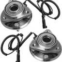 TUCAREST 513270 x2 Front Wheel Bearing and Hub Assembly Compatible with 2007 2008 2009 2010 2011 Do-dge Nitro /08 09 10 11 12 Je-ep Liberty [5 Lug W/ABS]