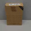 Vine Creations White Glass Soap Dispenser Set, Dish Soap and Hand Soap Dispenser Set with Stainless Steel Pump, 16 oz Glass Dispensers for Kitchen or Bathroom Decor (Matte White Bottle/Brushed Brass)