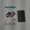 Ultra Slim Air Card Tag: 2025 MFi Certified Wallet Smart Tracker Card - Compatible with Apple Find My Wallets Finder Tracking Cards Tags, Keep Track Item Locator of Luggage, Passport, Purse, Backpack (1 Pack Black)