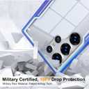 Compatible with Galaxy S24 Ultra Case, Heavy Duty Shockproof Military Drop Protection Slim Cases Phone Covers Clear for Samsung Galaxy S24 Ultra 5G 6.8 inches - Iridescent