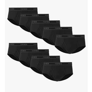 Hanes Men's Underwear Brief Pack, Cotton Briefs, Moisture-wicking Underwear for Men, 9-pack L