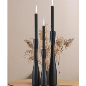 Candle Holder Black Candlestick Holders 3,Tall Taper Candle Holders Set of 3 for Candlesticks(12"/10"/7.5" H),Modern Farmhouse Candle Stick Candle Holder for Decor