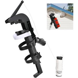 NEWFLY Spray Can Extension Pole Adaptor, Adjustable Sprayer Bracket Adaptor for Wasp Hornet Bee Spray Long Range, Spray Paint, Window Cleaner, Tree Spray Spray Can Trigger Handle (Black)