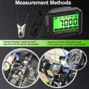 Small Engine Tachometer, Digital Tachometer Tach Gauge with Clip, Inductive Hour Meter Battery Replacement for Gas Small Engine Cropper Generator Lawn Mower RV Chainsaws Outboard Motor