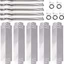 Grill Replacement Parts for Nexgrill 5 Burner 720-0888, 720-0888N, Nexgrill 4 Burner 720-0830H, Members Mark 720-0882D, Stainless Steel Heat Plates, Burner Tubes and Grill Igniters Replacement Kit.