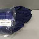 Wrap Around Dust Ruffle Bed Skirt - Navy Blue - for Queen Size Beds with 21 Inch Drop - Elastic Strap - Adjustable Pleated Bed skirt with Brushed Fabric and Wrinkle Free - for Women, Men, Kids & Teens