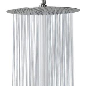 NearMoon Rain Shower Head, Ultra-Thin Design-Pressure Boosting, Awesome Some Experience, High Flow Stainless Steel Rainfall Head (12 Inch, Brushed Nickel)
