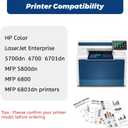 213Y Toner Cartridge,Extra High Yield UP to 18000 Pages for HP 213A 213X 213Y for HP Color LaserJet Enterprise 5700dn 6700 6701dn, MFP 5800dn MFP 6800 MFP 6801dn Printers,4 Pack