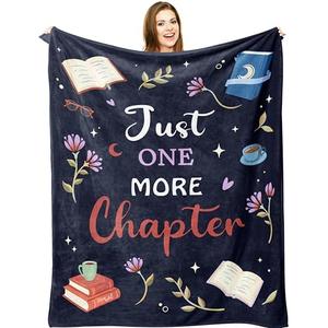 Book Lovers Gifts, Gifts for Book Lovers Readers, Books Club Bookish Bookworm Librarian Teacher Gift, Birthday Thanksgiving Christmas Books Gift for Women Men Girl Boy, Reading Blanket 50" X 60"