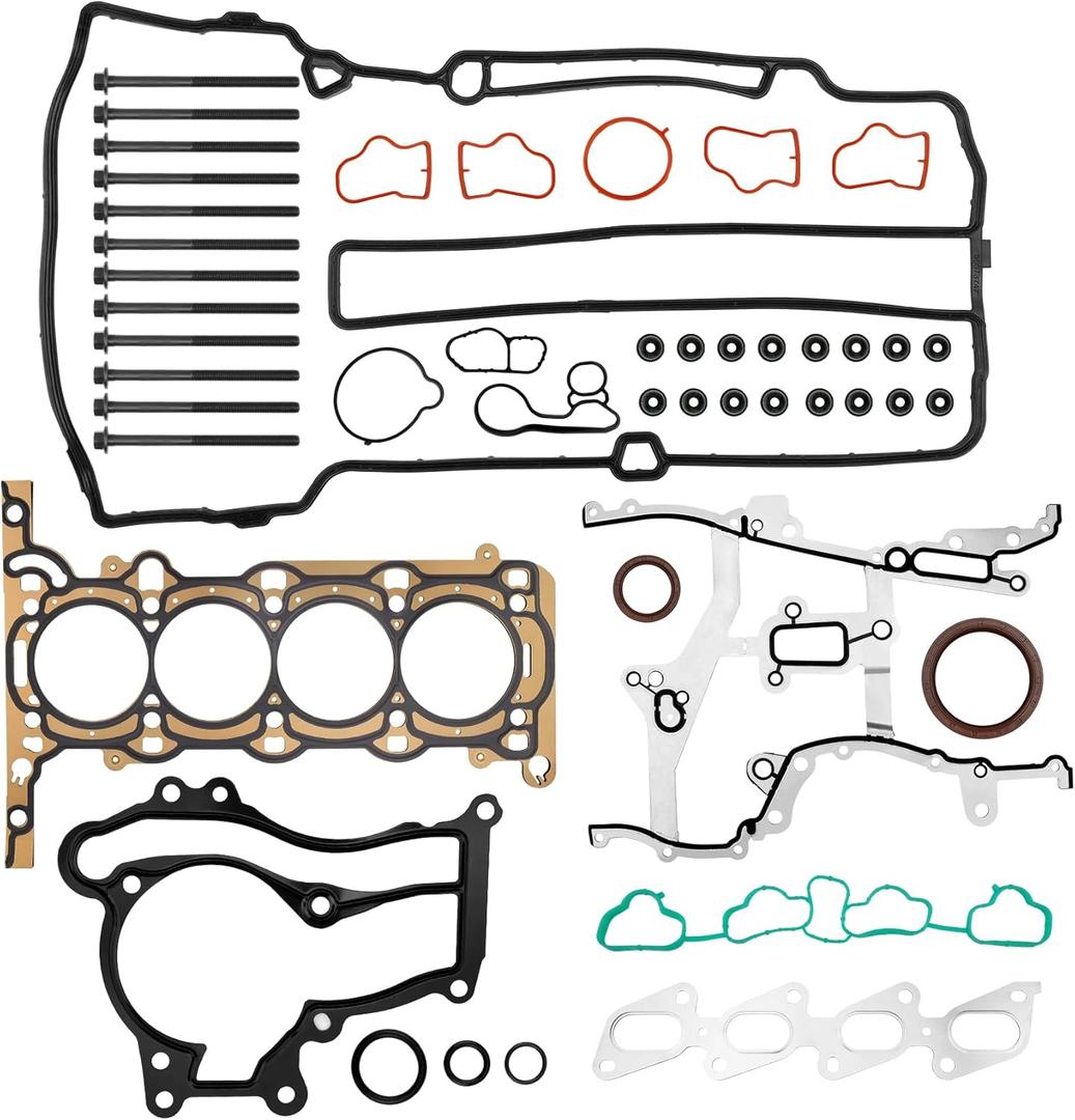Head Gasket Kit 1.4 L Engine, w/Cylinder Head Bolts, Compatible with 2011-2016 Chevy Cruze Sonic Trax, Buick Encore # HS26540PT-1, w/Timing Cover Gasket, Intake & Exhaust Manifold Gaskets Set