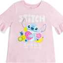 Disney Girls' 2-Piece Short Sleeve Tee and Gauze Shorts Set for Baby & Kids